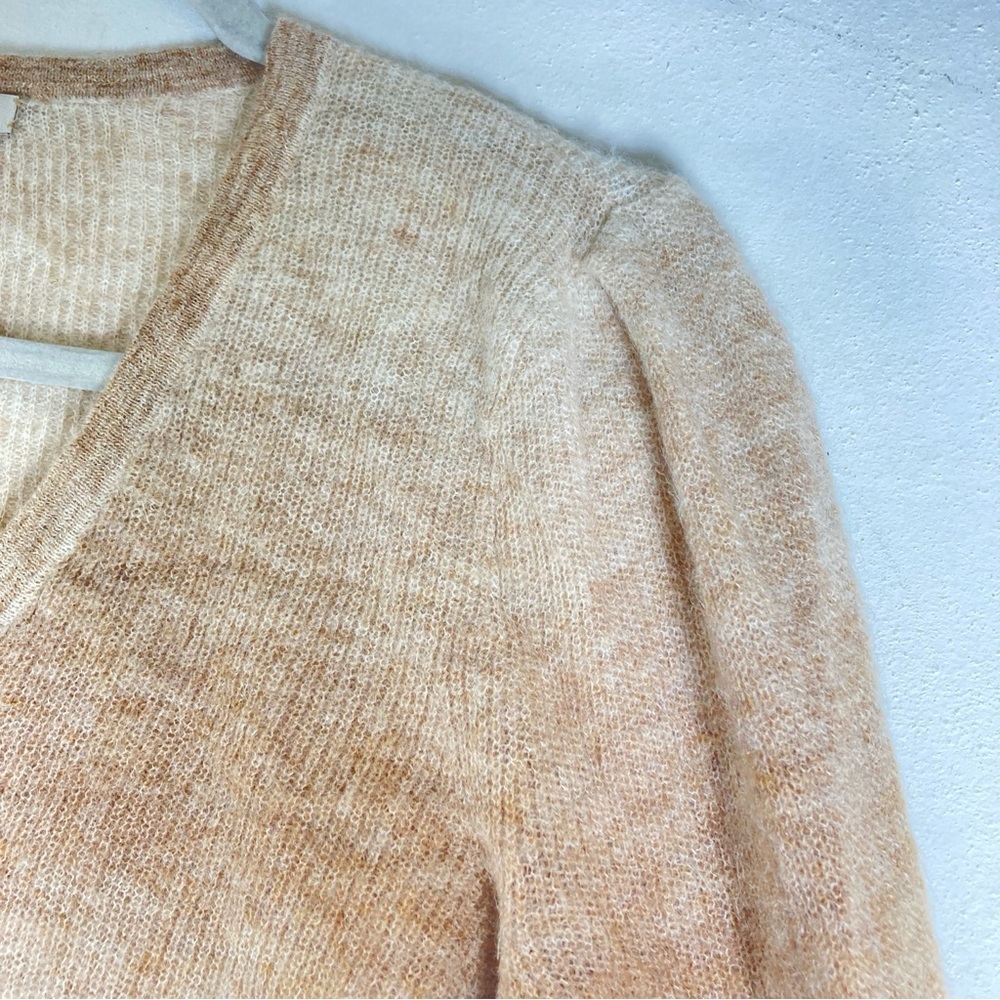 Madewell Sweater Ombre
Women Brown 
Deep V Neck Preppy Cozy Comfy Light Soft M - Picture 10 of 11